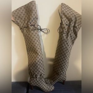 Authentic Gucci over the knee boots.